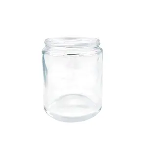 Großhandel benutzerdefiniertes Logo extra große Glasdosen 200 ml apothekarische Gläser Glas mit Deckel