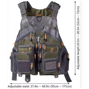 Gilet de pêche gratuit pour hommes et femmes, imperméable et isolé, pour la pêche à la mouche, au bar, et les sports nautiques comme le kayak, la voile et la navigation. - Product Image 2