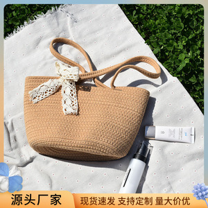 Wholesale manufacturer of shoulder <b>bags</b> with cotton rope handles, handbags, crossbody <b>bags</b>, <b>straw</b> braided casual <b>bags</b> - Product Image 5