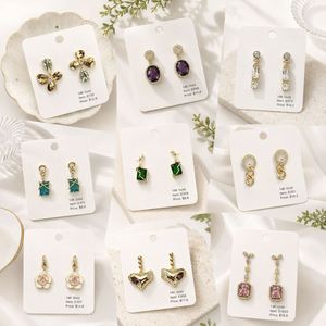 <b>Earrings</b> Wholesale Bulk 14K <b>Gold</b> Plated Fashion Flower Stud <b>Dangle</b> <b>Earrings</b> - Product Image 3