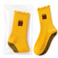 Chaussettes de yoga et de pilates pour femmes, en coton, antidérapantes, avec logo personnalisé brodé de haute qualité