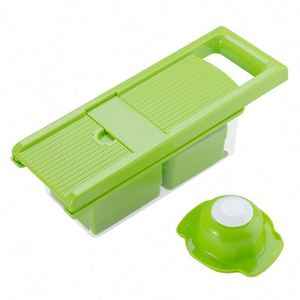 Home Kitchen Manual Stainless Steel Blade Fruit Veggie Shredder Multifunctional Manual <b>Vegetable</b> Food <b>Chopper</b> Slicer - Product Image 5