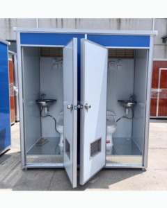 Toilettes et <span class=keywords><strong>douche</strong></span> portables <span class=keywords><strong>2</strong></span> <span class=keywords><strong>en</strong></span> <span class=keywords><strong>1</strong></span>, unité mobile double, toilettes extérieures avec lavabo et <span class=keywords><strong>douche</strong></span> - Product Image 3