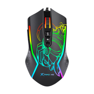 Xtrike Me GM-327 Souris de jeu optique filaire RGB ergonomique pour PC portable - Product Image 1