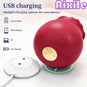 Jouets sexuels : Vibrateur rose en forme de rose pour femmes, stimulateur clitoridien et des mamelons, jouet sexuel rose à succion, vibrateurs clitoridiens et du point G pour femmes et couples - Product Image 5