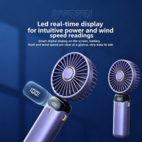 Mini ventilateur portable USB rechargeable, pliable, en plastique, électrique, pour le bureau, les étudiants, la voiture, l'extérieur, cadeau idéal