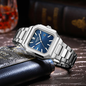 นาฬิกาข้อมือผู้ชาย รุ่นคลาสสิค 2689 ขนาด 43 มม. แฟชั่นธุรกิจ สายสแตนเลส หน้าปัดควอตซ์เซี่ยงไฮ้ กระจกอัลลอย - Product Image 4