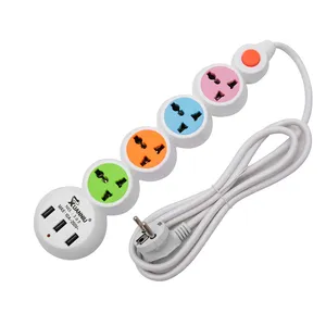 Grosir Kabel Ekstensi Daya Standar Eropa Colokan 2 Pin Plug 250V 220V 2.5a dengan Usb