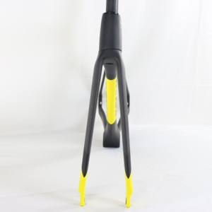 Vélo de route à pignon fixe 700C en carbone, forme aérodynamique, avec fourche en fibre de carbone 170 mm à vitesse unique Tr011 - Product Image 5