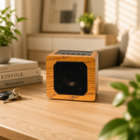 Système de haut-parleurs stéréo Super Bass Horn Amplificateurs de son Mini haut-parleur Bluetooth en bois pour PC téléphone portable