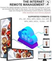 HXXK TOUCH Moniteur LED ultra large pour affichage numérique Kiosque publicitaire Bande d'affichage multimédia Étagère Edgelcd Bar Screen