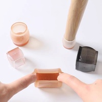 Protecteurs de jambes de meubles en silicone antidérapants et silencieux coussinets de pieds en feutre anti-rayures économiseurs de sol pour chaises tables en caoutchouc