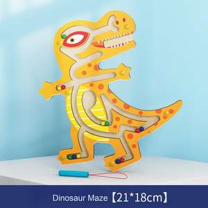 Jeu éducatif de <span class=keywords><strong>labyrinthe</strong></span> magnétique en bois pour enfants de haute qualité, puzzle de piste en bois pour la petite enfance, jouet éducatif pour poupée - Product Image 3