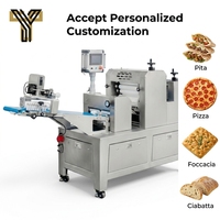 Machine à pain automatique à haute efficacité 400 kg/h pour Pita, Khubz, Sfiha, Lahm Bi Ajeen, en acier inoxydable 304, certifiée CE, pour usage en restaurant