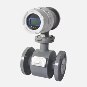 manufacturer price industrial integrated magnetic-inductive magnetic inductive flowmeter with display and transmitter