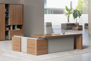 Escritorio Ejecutivo Moderno con Cajones de Almacenamiento, Construcción Duradera de Chapa/MFC, Diseño Ecológico para Gerente/<span class=keywords><strong>Director</strong></span> - Product Image 5