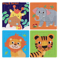 Puzzles OEM Animaux de la Jungle Safari Mini Puzzles Jouets Cadeaux d'Anniversaire Récompenses Scolaires pour Tout-petits Jouets Éducatifs