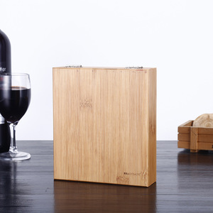 Ensemble cadeau de <span class=keywords><strong>tire</strong></span>-<span class=keywords><strong>bouchon</strong></span> à vin en bambou en bois de 4 pièces en gros avec boîte cadeau d'ouvre-bouteille de vin rouge - Product Image 3
