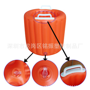 Inflatable <b>Bucket</b> 10-15L Collapsible Portable Multi-Purpose Water Storage For Home Car Washing Beverage Cooling - Product Image 5