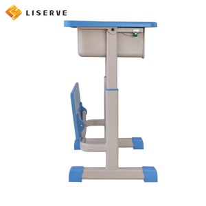Un nouveau bureau et un fauteuil réglables en hauteur pour <span class=keywords><strong>la</strong></span> pause déjeuner des étudiants, en métal durable et moderne - Product Image 4