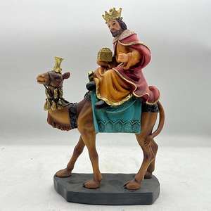 Venta al por mayor de resina artesanías cristianas estatuilla de caballo estatuas de Santo decoración de escritorio religioso recuerdos católicos regalos cristianos <span class=keywords><strong>artículos</strong></span> - Product Image 5