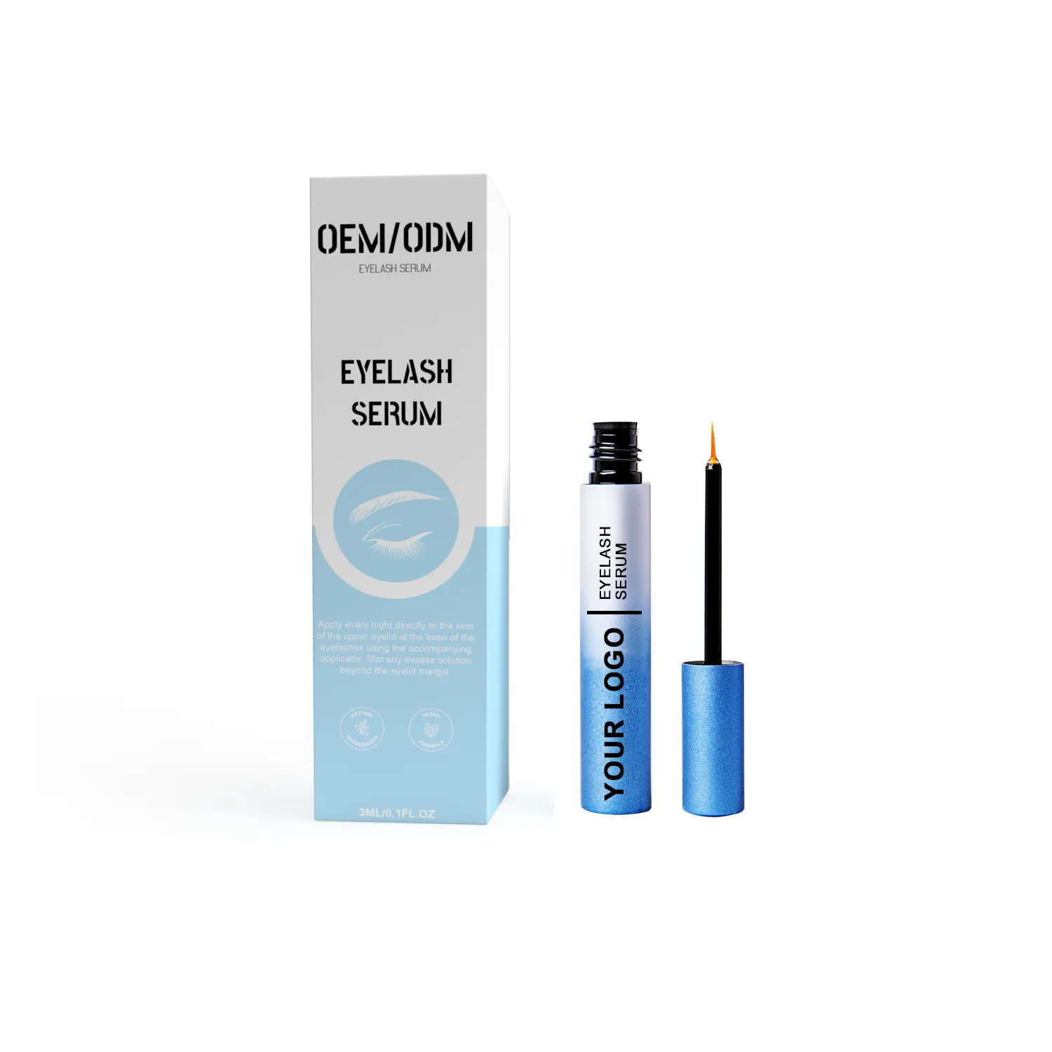 Beste Oem Odm Biotine Peptide Keratine Feg Private Label Olie Vrije Wimper En Wenkbrauw Versterker Natuurlijke Eye Lash Groei Serum