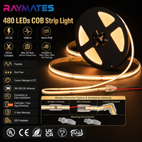 Bande LED COB flexible haute luminosité 12V pour projets de décoration intérieure résidentielle et automobile