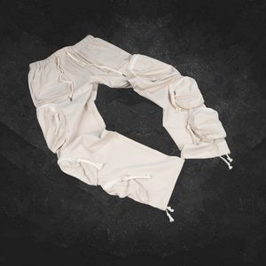 Personalizado Casual Multi bolsillo recto al aire libre Cargo Joggers elástico táctico de los hombres pantalones de sarga de algodón Streetwear Pantalones - Product Image 2