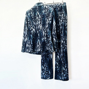 Completi in <span class=keywords><strong>Velluto</strong></span> di Alta Qualità per Donne, Set Eleganti con Stampa Leopardata per Ufficio - Product Image 6