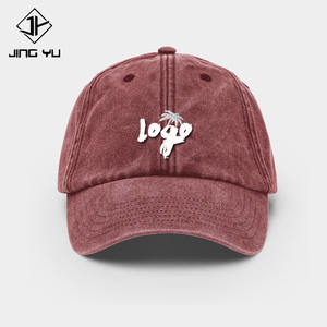 Casquette de baseball en coton respirant de haute qualité, au design élégant, brodée d'un palmier, effet délavé. - Product Image 3