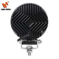 Luces LED Pod Impermeables IP69K de 56W, Redondas de 4.6 Pulgadas, Haz de Luz Amplio de 5400LM, para Todoterreno, Camionetas 4x4, SUV, ATV, Lámpara Antiniebla 0705-4-56