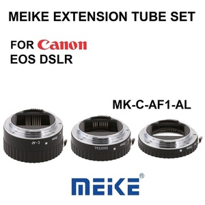 Meike MK-C-AF1-AL Tube d'extension Macro en métal Autofocus AF confirmer pour Canon <span class=keywords><strong>EOS</strong></span> 7D 550D 1100D 450D 5D Mark 50D 650D 700D <span class=keywords><strong>100D</strong></span> - Product Image 2