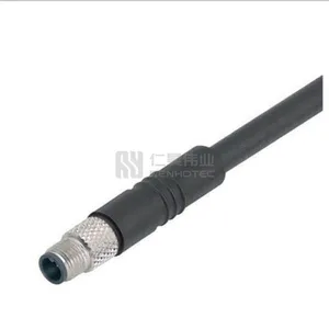 M5 4pin สายเคเบิล Overmolded ชาย4ขาเชื่อมต่อพีวีซี4-Pin Cordset