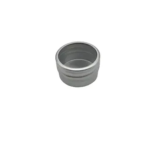 Rỗng Vòng 15 ml nhôm cấp thực phẩm Jar bạc kim loại viên nang pha chế có thể Pill Box với vít nắp.