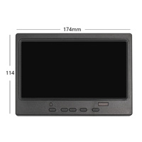 Monitor LCD Digital TFT a Todo Color de 7 Pulgadas, Pantalla Ancha, 370nits, 1024x600, IPS LED, para Computadora de Escritorio