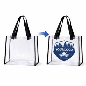 Sacs en plastique transparent holographique réutilisables écologiques, sacs à main de plage pour femmes, sacs de shopping personnalisés avec logo, sacs en PVC transparent - Product Image 3