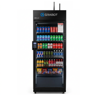 Distributore Automatico Intelligente AI con Apertura Porta Automatica e Pagamento con Carta, Chiosco Intelligente AI per Bevande e Snack