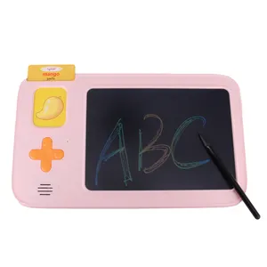 224 Electronic Flash Cards Talking Plastic Drawing Board With LCD Drawing Tablet For Kids' Learning