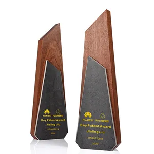 Fornecedores de placas de madeira personalizados mini troféu forma de estrela