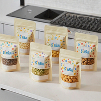 Sachets Doypack Personnalisés Imprimés avec Fermeture Zip Refermable pour Snacks, Emballages OEM ODM, Faible MOQ, Délai de Livraison Rapide pour Poudre