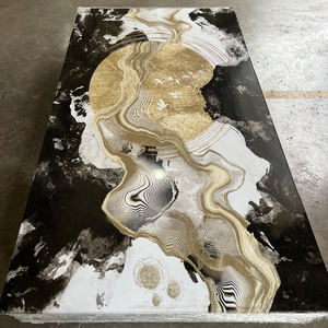 Vente en gros de plaques de marbre PVC brillantes, panneaux muraux UV, 3 mm * 1220 * 2900, grandes plaques, alternative au marbre <span class=keywords><strong>pour</strong></span> la décoration murale - Product Image 4