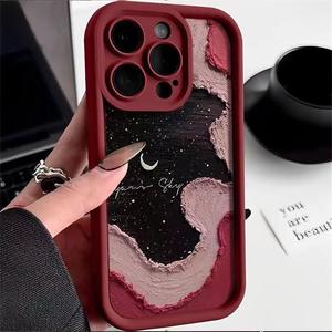 Coque de téléphone BAILI Factory Hot Sale Seabed Starry Sky pour iPhone 16 14 <span class=keywords><strong>Pro</strong></span> <span class=keywords><strong>Max</strong></span> 12 XS XR, couleur bonbon, givrée, antichoc, protection arrière - Product Image 1