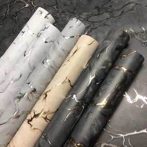 Carta da parati moderna 2022 guangzhou ihouse 3d carta da parati in vinile con lamina dorata rotolo di carta da parati in marmo di lusso - Product Image 2