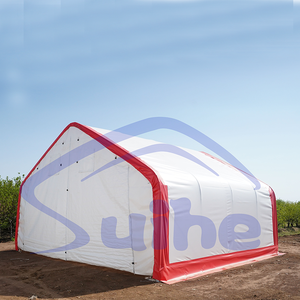 Tienda de almacenamiento de alta resistencia, cubierta de <span class=keywords><strong>suelo</strong></span> de Pvc, doble aro de armazón, refugio de almacenamiento de construcción - Product Image 4