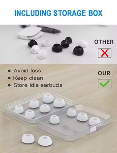 <span class=keywords><strong>Embouts</strong></span> d'écouteurs intra-auriculaires en silicone souple de remplacement XS/S/M/L, ajustement personnalisé pour écouteurs professionnels, fabriqués en Chine, unisexe - Product Image 4