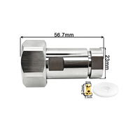 Connecteurs coaxiaux RF de type mâle DIN L29 7/16 pour câble RG217, en gros, en stock, fournis par l'usine WODF