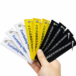 Etichette <span class=keywords><strong>Personalizzate</strong></span> di Alta Qualità, <span class=keywords><strong>Portachiavi</strong></span> in Tessuto Ricamato <span class=keywords><strong>con</strong></span> Testo o Logo Personalizzato su Entrambi i Lati - Product Image 3