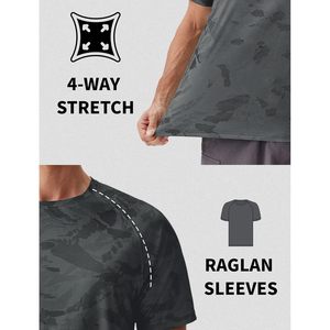 FOXA <b>Men's</b> Rash Guard <b>Swim</b> <b>Shirt</b> Upf 50+ Quick Dry Cooling Fishing <b>T</b>-<b>Shirt</b> Athletic Performance Top Black - Product Image 4