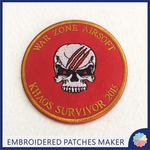 Sequenza di toppe per ricamo punk big iron <span class=keywords><strong>raider</strong></span> su coniglio per abbigliamento puff patch logo in gomma - Product Image 5