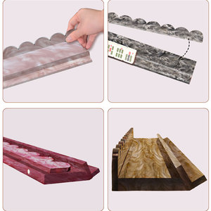 Tableros de Mahjong con Diseño de Vetas de Madera y Perlas Iridiscentes – 24 Opciones de Color para Jugadores Estadounidenses - Product Image 2